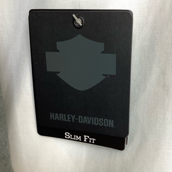 NWT XL Harley-Davidson Women’s 2016 Limited Edition Gray Knotted SS Shirt - Picture 10 of 13